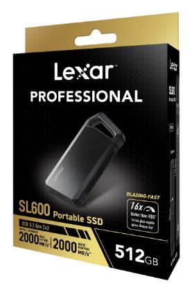 LEXAR 512GB LSL600X512G-RNBNG EXT.SSD 512GB USB3.2 GEN2X2 UP TO 2000MB/S READ AND 2000MB/S WRITE resmi