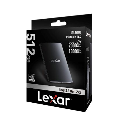 LEXAR 512GB LSL500X512G-RNBNG EXT.SSD 512GB USB3.2 GEN2X2 UP TO 2000MB/S READ AND 1800MB/S WRITE resmi