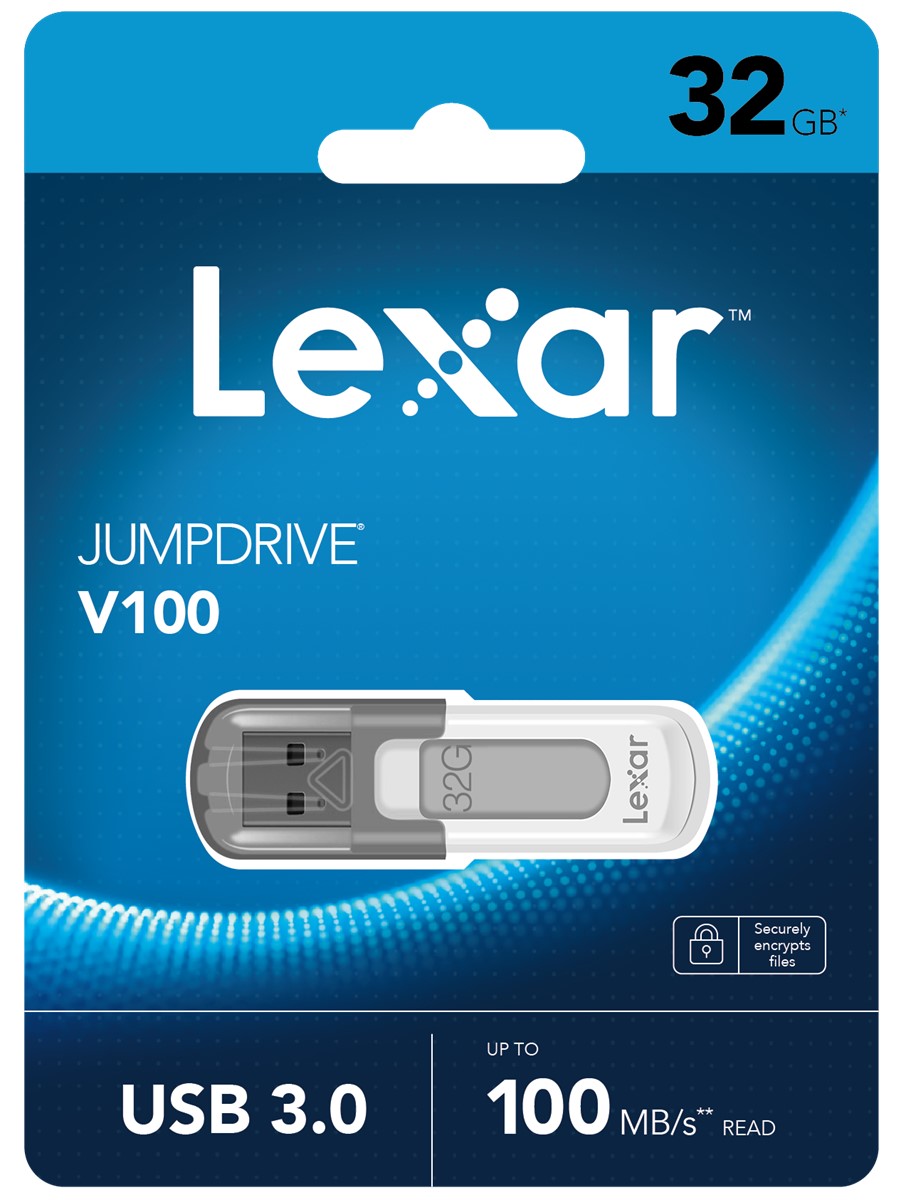 LEXAR 32GB LJDV100-32GABGY USB BELLEK JUMPDRIVE V100 USB 3.0 FLASH DRIVE resmi