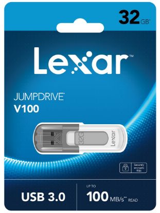 LEXAR 32GB LJDV100-32GABGY USB BELLEK JUMPDRIVE V100 USB 3.0 FLASH DRIVE resmi