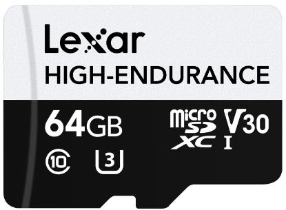 LEXAR 64GB LMSHGED064G-BCNNG MICROSD HIGH-ENDURANCE MİCROSDHC/MICROSDXC UHS-I CARDS UP TO 100MB/S READ 35MB/S WRITE C10 A1 V30 U3 resmi