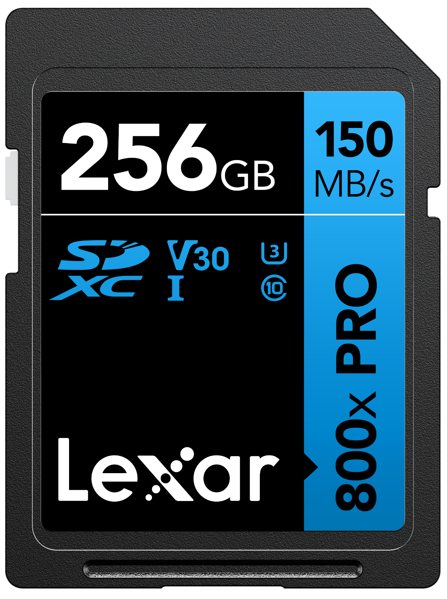 LEXAR 256GB LSD0800P256G-BNNNG SD PROFESSIONAL 800X PRO SDXC UHS-I CARDS UP TO 150MB/S READ 45MB/S WRITE C10 V30 U3 resmi