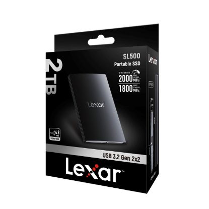 LEXAR 2TB LSL500X002T-RNBNG EXT.SSD 2TB USB3.2 GEN2X2 UP TO 2000MB/S READ AND 1800MB/S WRITE resmi