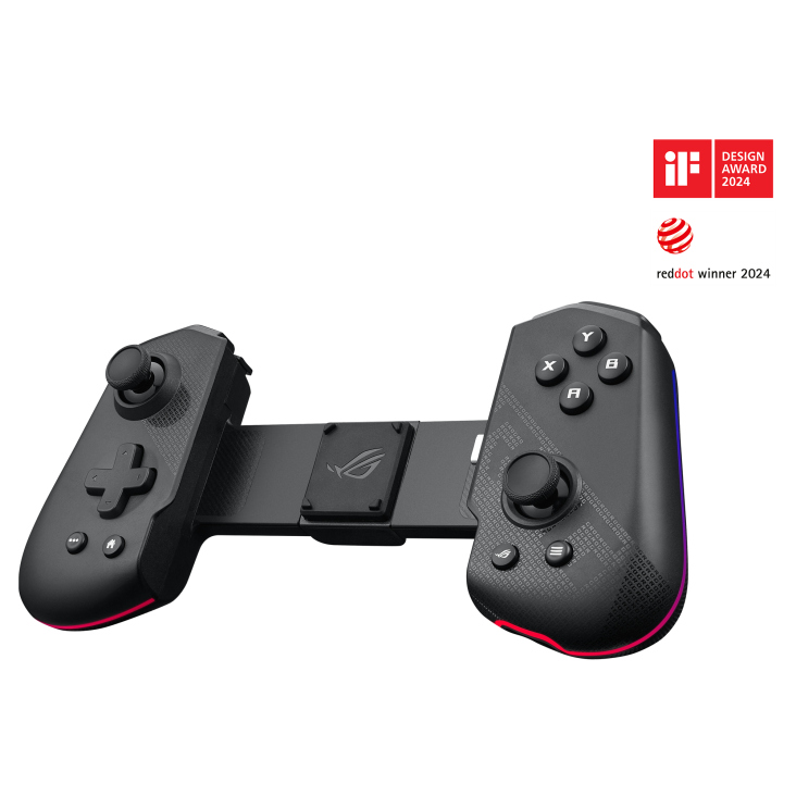 ASUS ROG TESSEN MOBİL KONTROLCÜ PROGRAMLANABİLİR ALÜMİNTUM ARKA PEDALLAR ROG BUTONU MEKANİK SWITCHLER KONSOL SINIFI JOYSTICKLER 18W ŞARJ RGB MOBİL OYUN KONTROLCÜSÜ resmi