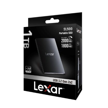 LEXAR 1TB LSL500X001T-RNBNG EXTERNAL PORTABLE SSD 1TB USB3.2 GEN2X2 UP TO 2000MB/S READ AND 1800MB/S WRITE resmi