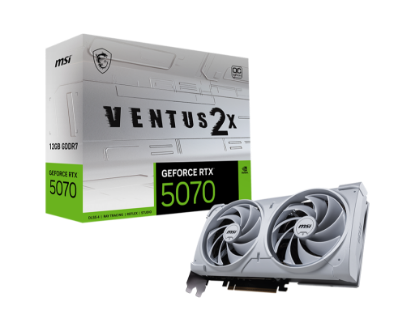 MSI VGA GEFORCE RTX 5070 12G VENTUS 2X OC WHITE RTX5070 12GB GDRR7 192B DX12 PCIE 5.0 X16 (3XDP 1XHDMI) resmi
