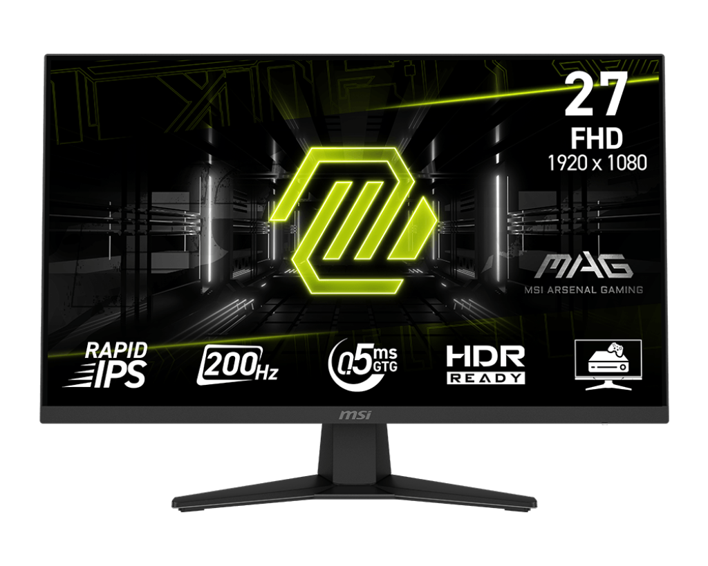 MSI 27 MAG 274F 1920x1080 (FHD) 16:9 FLAT RAPID IPS 200HZ 0.5MS (GTG) ADAPTIVE-SYNC GAMING MONITOR resmi