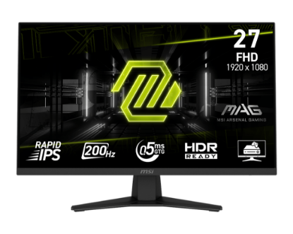 MSI 27 MAG 274F 1920x1080 (FHD) 16:9 FLAT RAPID IPS 200HZ 0.5MS (GTG) ADAPTIVE-SYNC GAMING MONITOR resmi