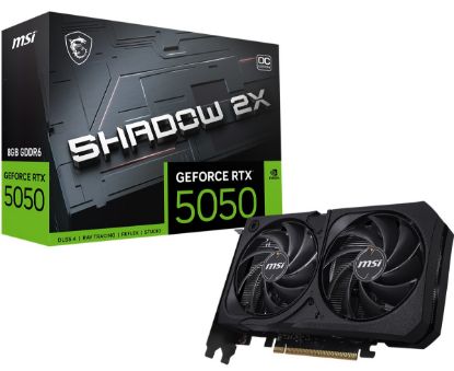 MSI VGA GEFORCE RTX 5050 8G SHADOW 2X OC RTX5050 8GB GDDR6 128B DX12 PCIE 5.0 X16 (3XDP 1XHDMI) resmi
