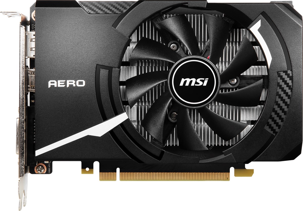 MSI VGA GEFORCE GTX 1650 D6 AERO ITX OCV1 4GB GDDR6 128B DX12 PCIE 3.0 X16 (1xDVI 1XHDMI 1XDP) resmi