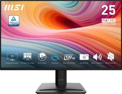 MSI 24.5 PRO MP252 E2 1920x1080 (FHD) 16:9 FLAT IPS 120HZ 1MS ADAPTIVE-SYNC MONITOR resmi