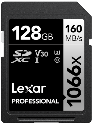 LEXAR 128GB LSD1066128G-BNNNG 1066x SDXC UHS-I CARDS160MB/S READ 120MB/S WRITE C10 V30 U3 resmi
