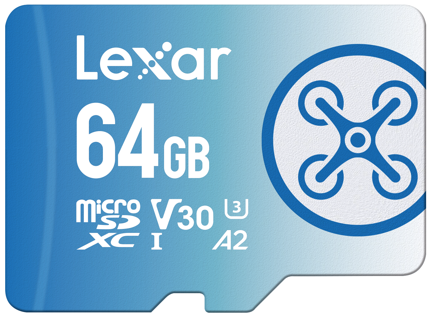 LEXAR 64GB LMSFLYX064G-BNNNG MICROSD FLY HIGH-PERFORMANCE 1066X MICROSDXC UHS-I UP TO 160MB/S READ 60MB/S WRITE C10 A2 V30 U3 resmi