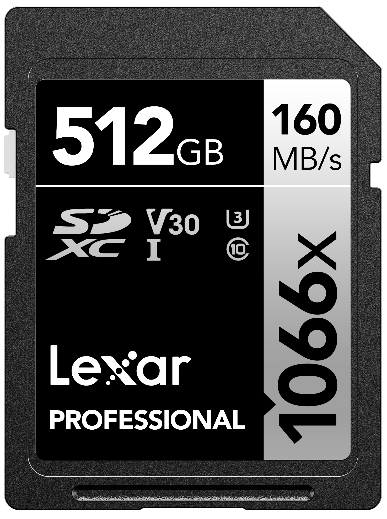 LEXAR 512GB LSD1066512G-BNNNG SD PROFESSIONAL 1066X SDXC UHS-I CARDS UP TO 160MB/S READ 120MB/S WRITE C10 V30 U3 resmi