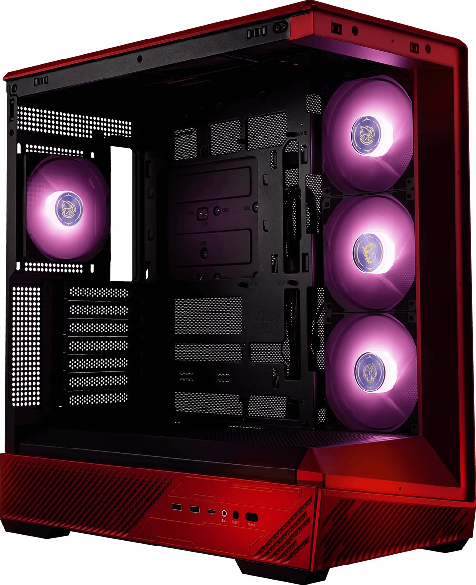 MSI PANO 130R MLG EDITION 3X120MM ARGB 1X120MM ARGB FAN ATX PANORAMİK GAMİNG BİLGİSAYAR KASASI resmi
