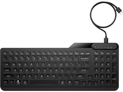 HP 7N7C1AA 405 BACKLIT WIRED KEYBOARD TURKISH resmi