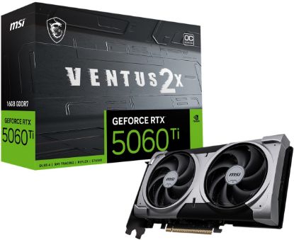 MSI VGA GEFORCE RTX 5060 TI 16G VENTUS 2X OC PLUS RTX5060TI 16GB GDDR7 128B DX12 PCIE 5.0 X16 (3XDP 1XHDMI) resmi