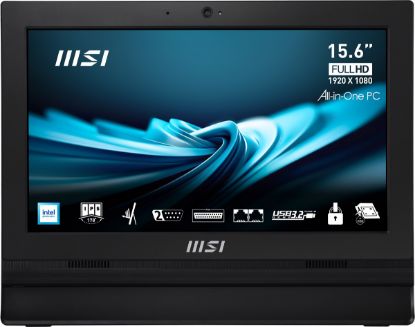 MSI PRO AP162T ADL-054EU 15.6 FHD INTEL N100 4GB DDR4 128GB SSD W11PRO DOKUNMATIK SIYAH AIO PC resmi