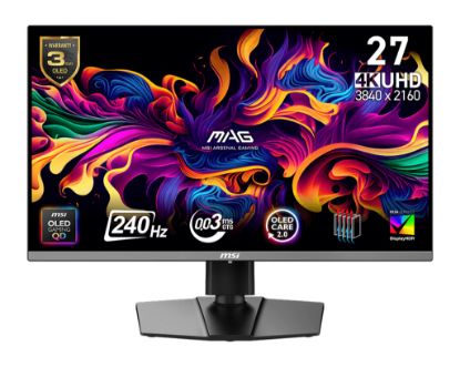 MSI 26.5 MAG 272UP QD-OLED X24 3840x2160 (UHD) 16:9 FLAT QD-OLED 240HZ 0.03MS GAMING MONITOR resmi