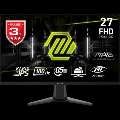 MSI 27 MAG 275F 1920x1080 (FHD) 16:9 FLAT RAPID IPS 180HZ 0.5MS(GTG) ADAPTIVE-SYNC GAMING MONITOR resmi