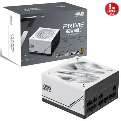 ASUS PRIME AP-850G 80+ GOLD 850W PCIe 5.1 ve ATX 3.1 UYUMLU 8 YIL GARANTİLİ MODÜLER GÜÇ KAYNAĞI resmi