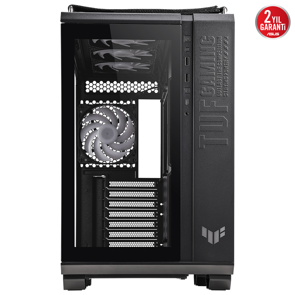 ASUS TUF GAMING GT502 PANAROMİK TEMPERLİ CAM USB TYPE-C ATX / MICRO-ATX / MINI-ITX FANLI KASA resmi