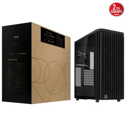 ASUS PROART PA401 WOOD TG ŞIK AHŞAP ÖN TASARIM İKİ ADET 160MM ÖN FAN VE BİR ADET 120MM ARKA FAN resmi