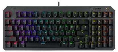 ASUS TUF GAMING K3 RED SWITCH/ABS/TR GEN II KOMPAKT 97 TÜRKÇE TUŞ DİZİLİMİ, OPTİK-MEKANİK RGB ANAHTARLAR, SES AZALTICI KÖPÜK, IP57 SU GEÇİRMEZLİK, ÇIKARILABİLİR ÜST PLAKA VE AURA SYNC resmi