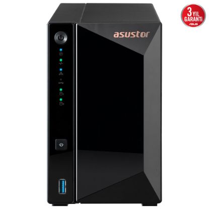 ASUSTOR AS3302T V2 REALTEK RTD1619B 2 YUVALI 4X22TB DESTEĞİ 2GB DDR4 2.5GbE x1 USB 3.2 x3 resmi