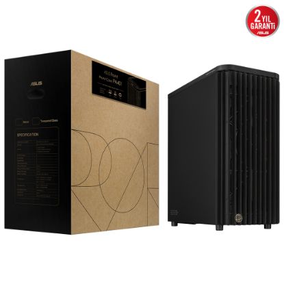 ASUS PROART PA401 WOOD METAL ŞIK AHŞAP ÖN TASARIM İKİ ADET 160MM ÖN FAN VE BİR ADET 120MM ARKA FAN resmi