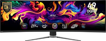 MSI 49 MPG 491CQP QD-OLED 5120x1440 (DQHD) 32:9 CURVE 1800R QD-OLED 144HZ 0.03MS ADAPTIVE-SYNC GAMING MONITOR resmi
