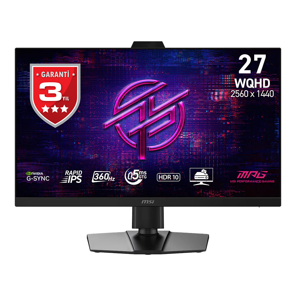 MSI 27 MPG 272QRF X36 2560x1440 (WQHD) 16:9 FLAT RAPID IPS 360HZ 0.5MS G-SYNC PULSAR PIVOT GAMING MONITOR resmi